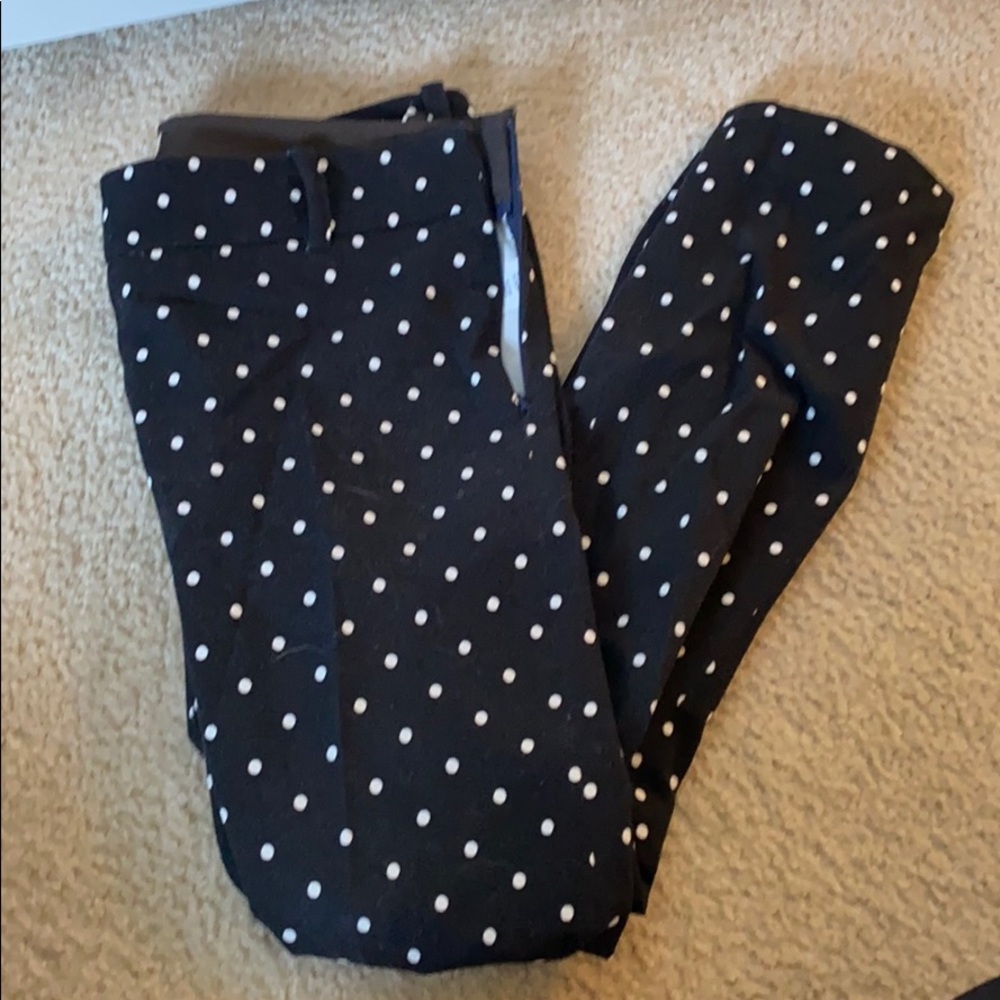 Jcrew Minnie Pant in Polka Dot
